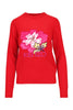 Indonesian Flower Sweater Wool Long Sleeve Embroidery 