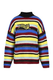 Wool blend sweater embroidery on front Kenzo 