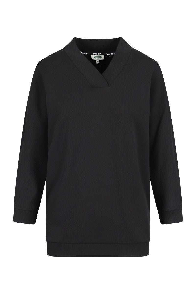 Kenzo Paris Sweatshirt Men Fashion Three-Quarter-Length Sleeve Cotton Casual Trendy 