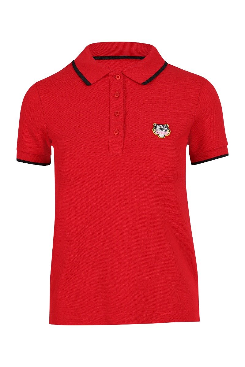 Tiger Polo Shirt Women Fashion Kenzo Paris Cotton Short Sleeve Casual
