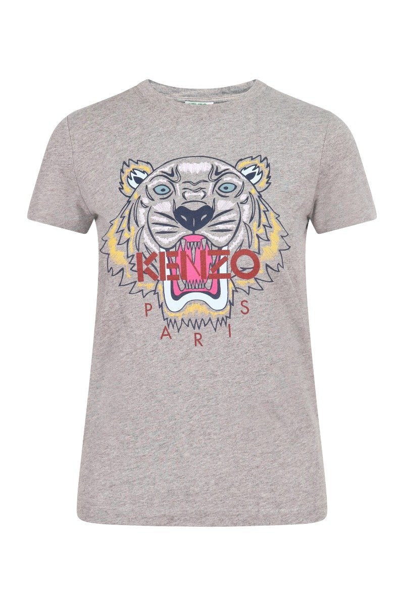 Tiger T-Shirt Kenzo Paris Cotton Short Sleeve Daily Casual Fashion Women
