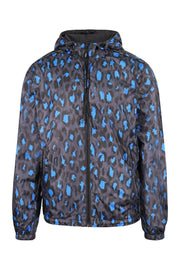 Kenzo Logo Windbreaker Jacket Men Fashion Polyester Long-Sleeve Trendy Casual Outwear Waterproof Nylon Reversible