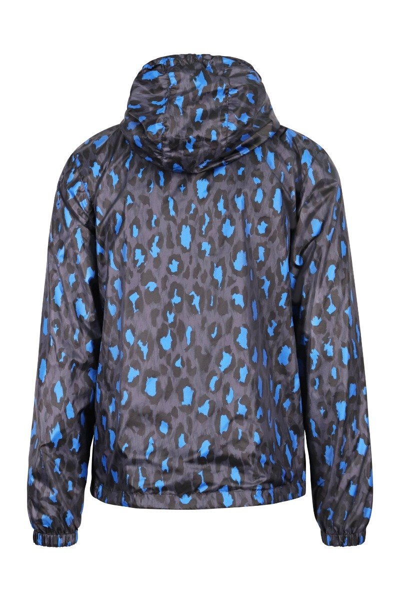 Kenzo Logo Windbreaker Jacket Men Fashion Polyester Long-Sleeve Trendy Casual Outwear Waterproof Nylon Reversible