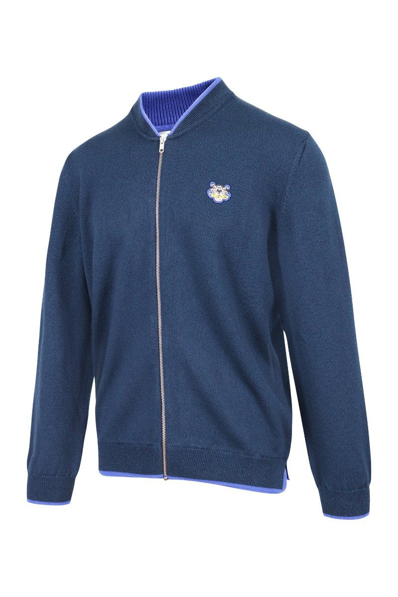 Tiger Cardigan Men Fashion Kenzo Paris Wool Blend Long Sleeve Outwear Casual