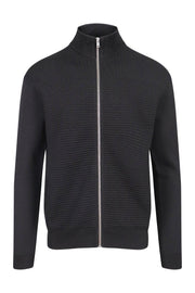Kenzo Logo Zipped Cardigan Men Fashion Long-Sleeve Cotton-Blend Casual Trendy Outwear