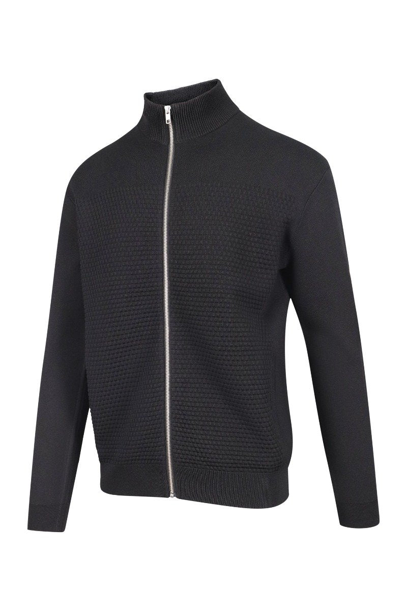 Kenzo Logo Zipped Cardigan Men Fashion Long-Sleeve Cotton-Blend Casual Trendy Outwear