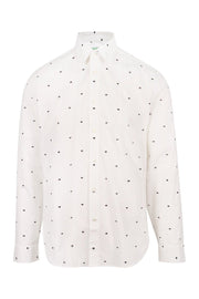 Multi Eye Shirt Men Fashion Kenzo Paris Cotton Long Sleeve Slim Fit Casual Formal