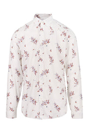 Cheongsam Flower Shirt Cotton Floral Casual Formal Unisex Men Women Collar