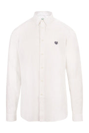 Tiger Shirt Men Fashion Kenzo Paris Cotton Long Sleeve Semi Formal Slim Fit