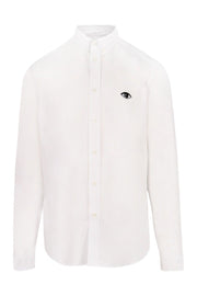 Eye Oxford Shirt Kenzo Paris Smart Casual Formal White Embroidery