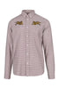 Jumping Tiger Check Shirt Kenzo Embroidered Long Sleeve