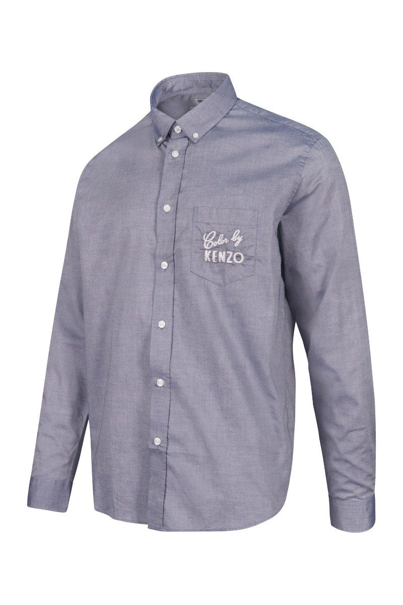 Color By Kenzo Oxford Shirt Kenzo Paris Designer Shirt Collar Casual Formal