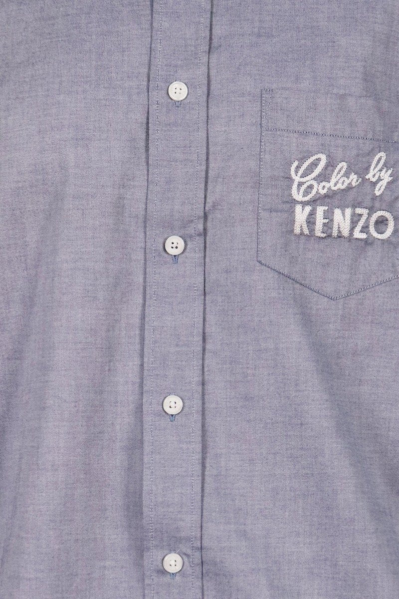 Color By Kenzo Oxford Shirt Kenzo Paris Designer Shirt Collar Casual Formal