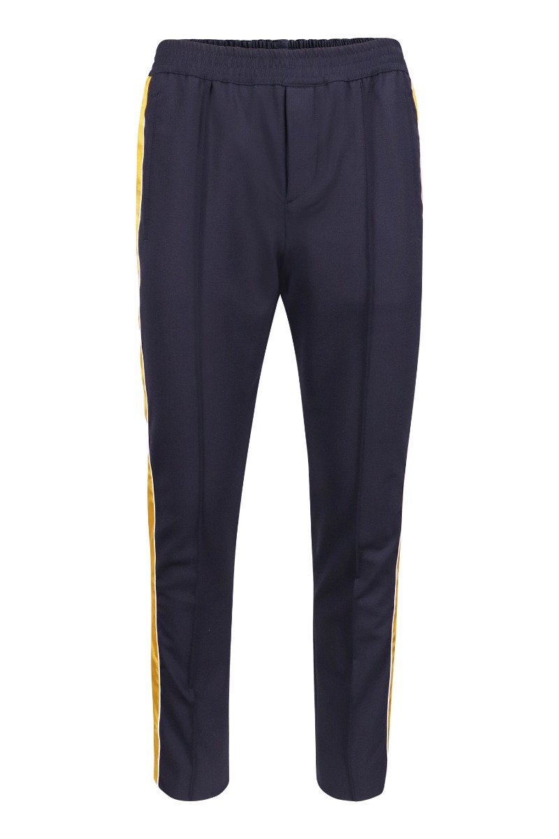 Dual-Coloured Trousers Bottom Casual Basic Pants Sports