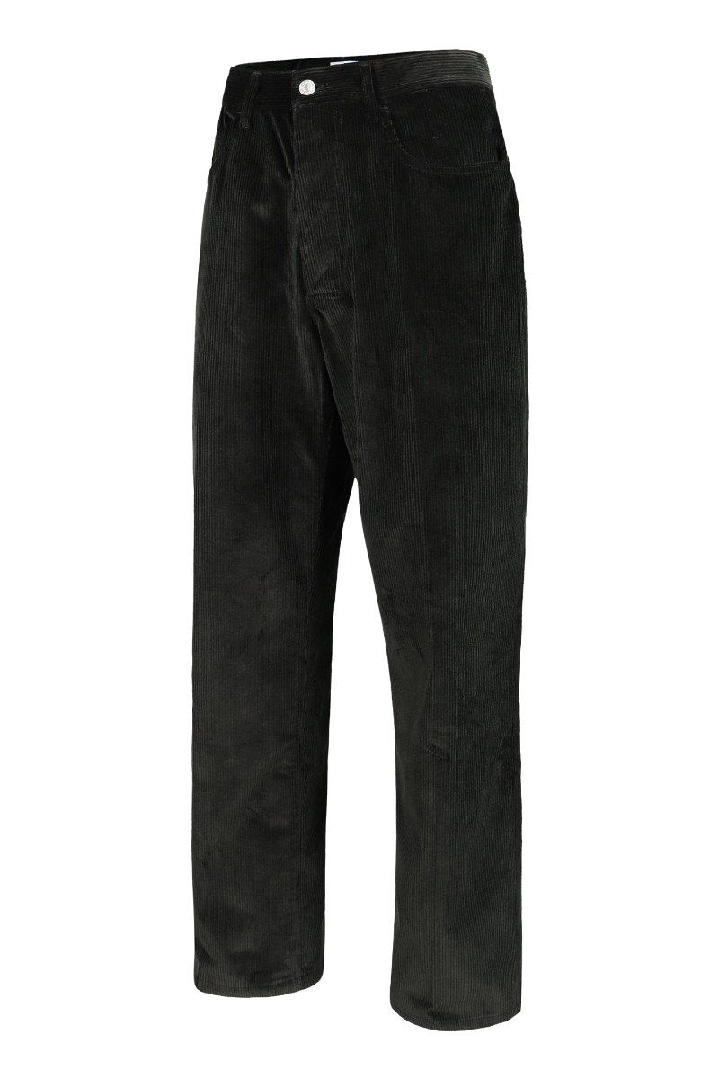 Straight-Cut Corduroy Trouser Men Fashion Kenzo Paris Cotton Long Pants