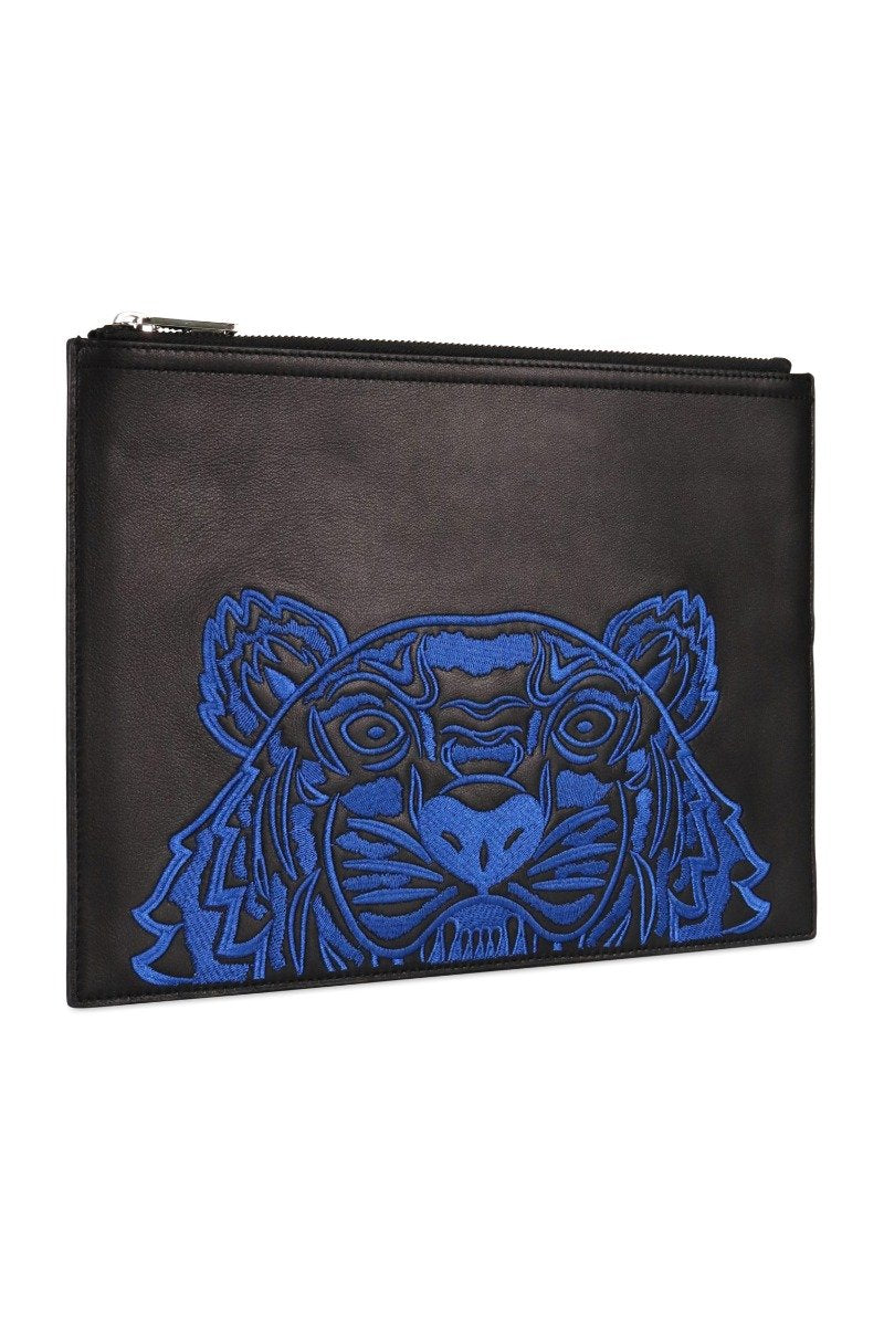A4 Tiger Clutch Embroidery Designer Fashion Logo Black Deals Promotion Best Price Kenzo Paris Fashion Unisex Men Women Gift Leather