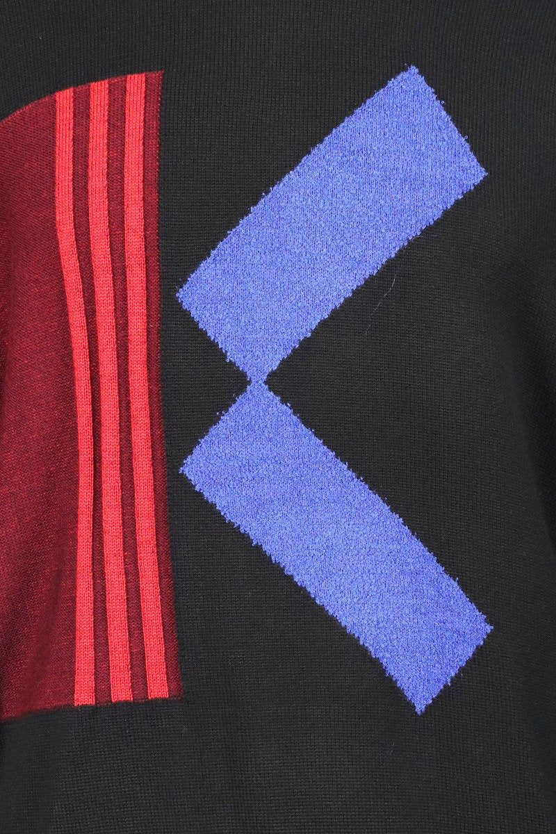 Colourblock K Sweater Paris Kenzo Designer Basic Casual Fashion Unisex Men Women