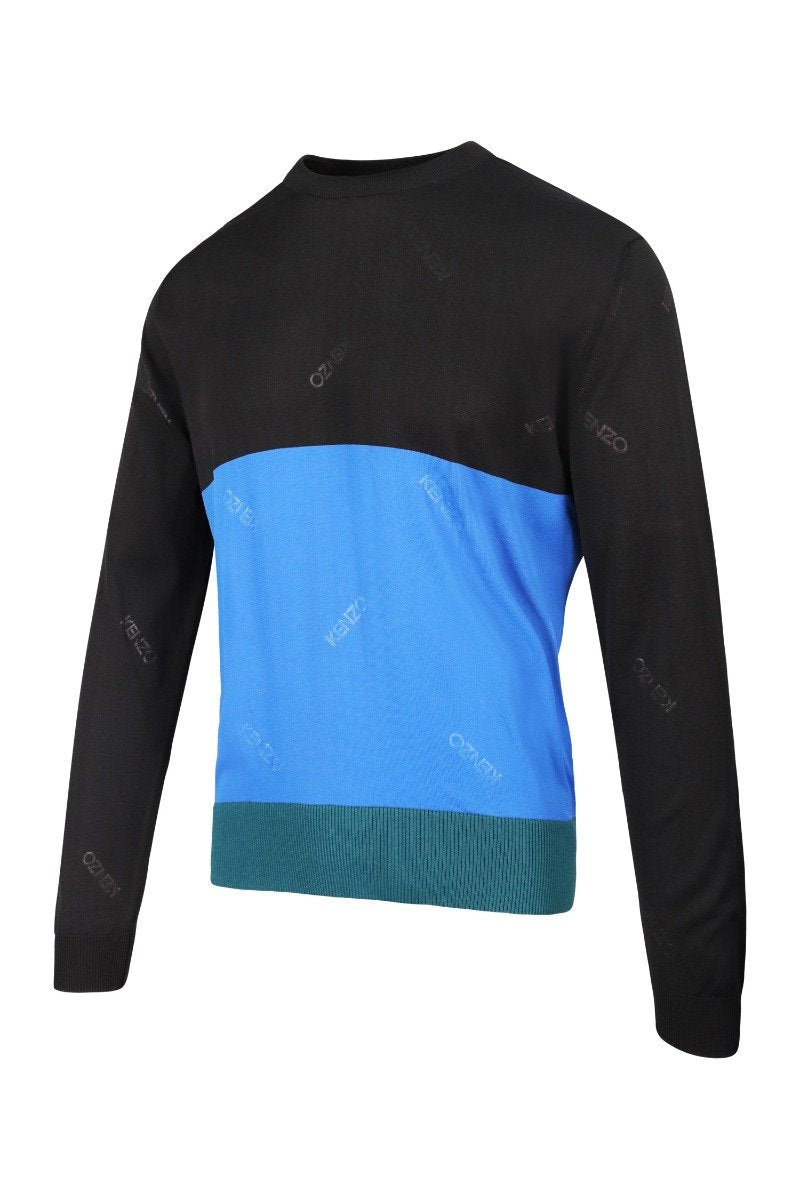 Kenzo Logo Sweater Men Fashion Long-Sleeve Polyester-Blend Casual Chic Trendy