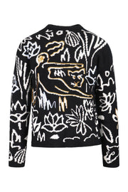 Sketch Sweater Men Fashion Kenzo Paris Wool-Blend Long Sleeve Stylish Designed