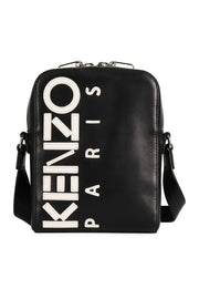 Kenzo Paris Cross Body Bag Fashion Calf-Leather Trendy Hipster Casual Streetwear Accessories