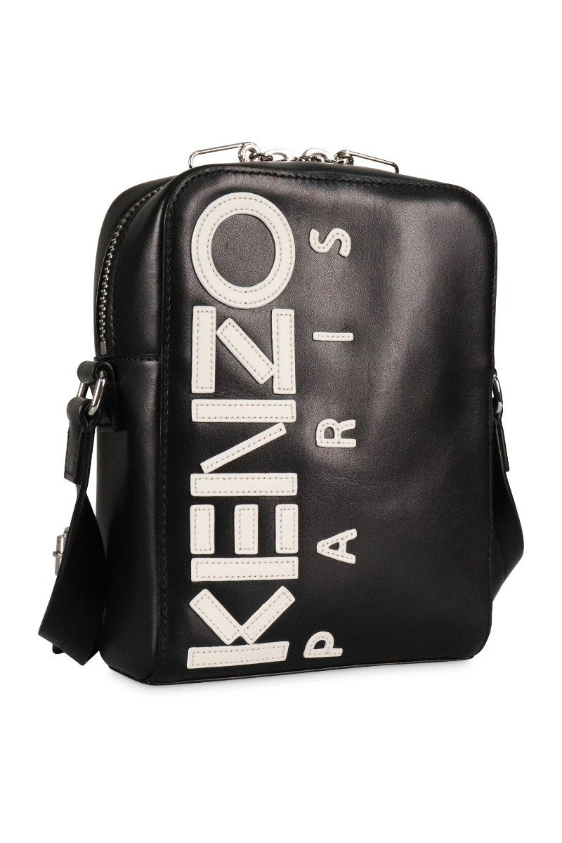 Kenzo Paris Cross Body Bag Fashion Calf-Leather Trendy Hipster Casual Streetwear Accessories