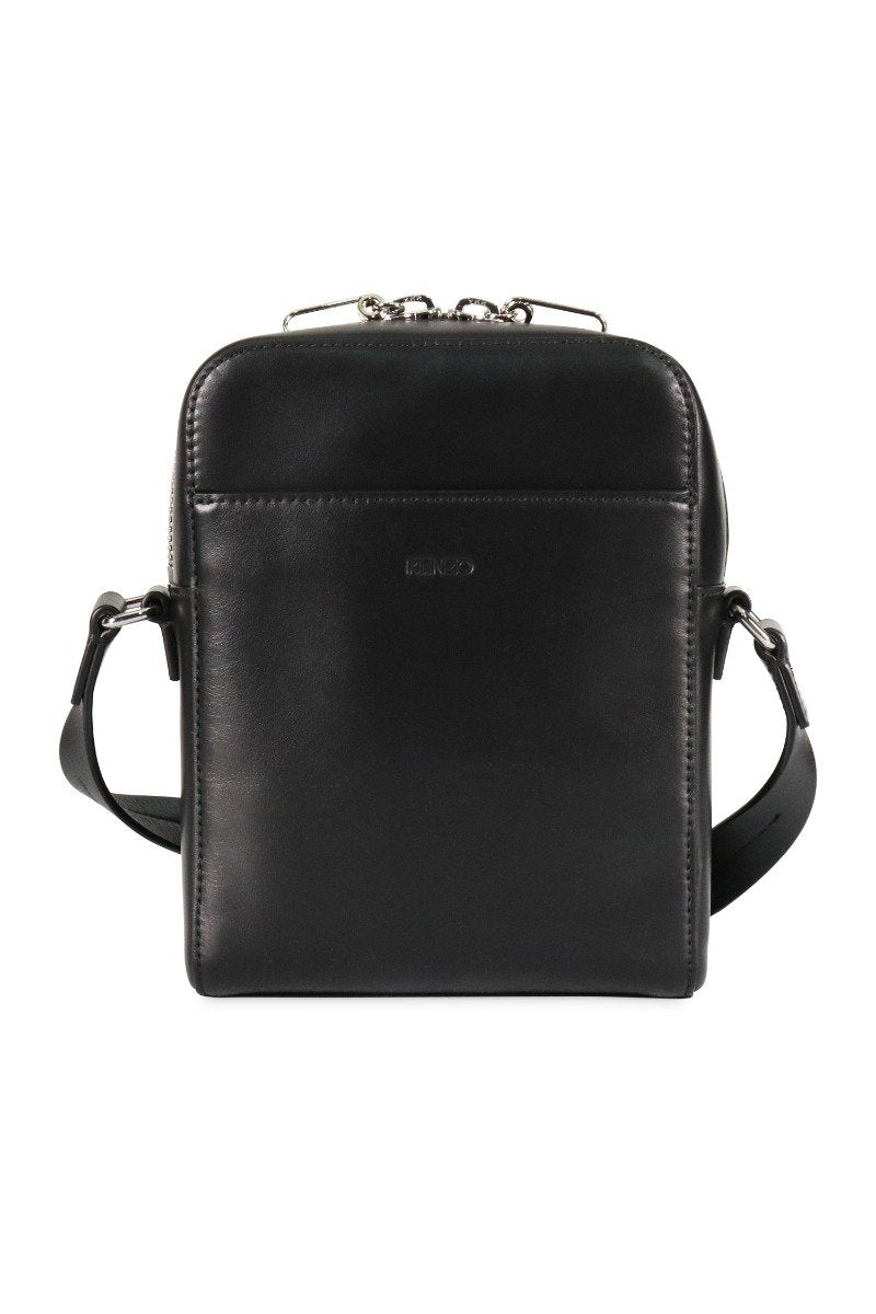 Kenzo Paris Cross Body Bag Fashion Calf-Leather Trendy Hipster Casual Streetwear Accessories