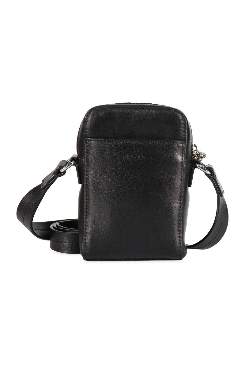 Kenzo Paris Cross Body Bag Fashion Calf-Leather Trendy Hipster Casual Streetwear Accessories