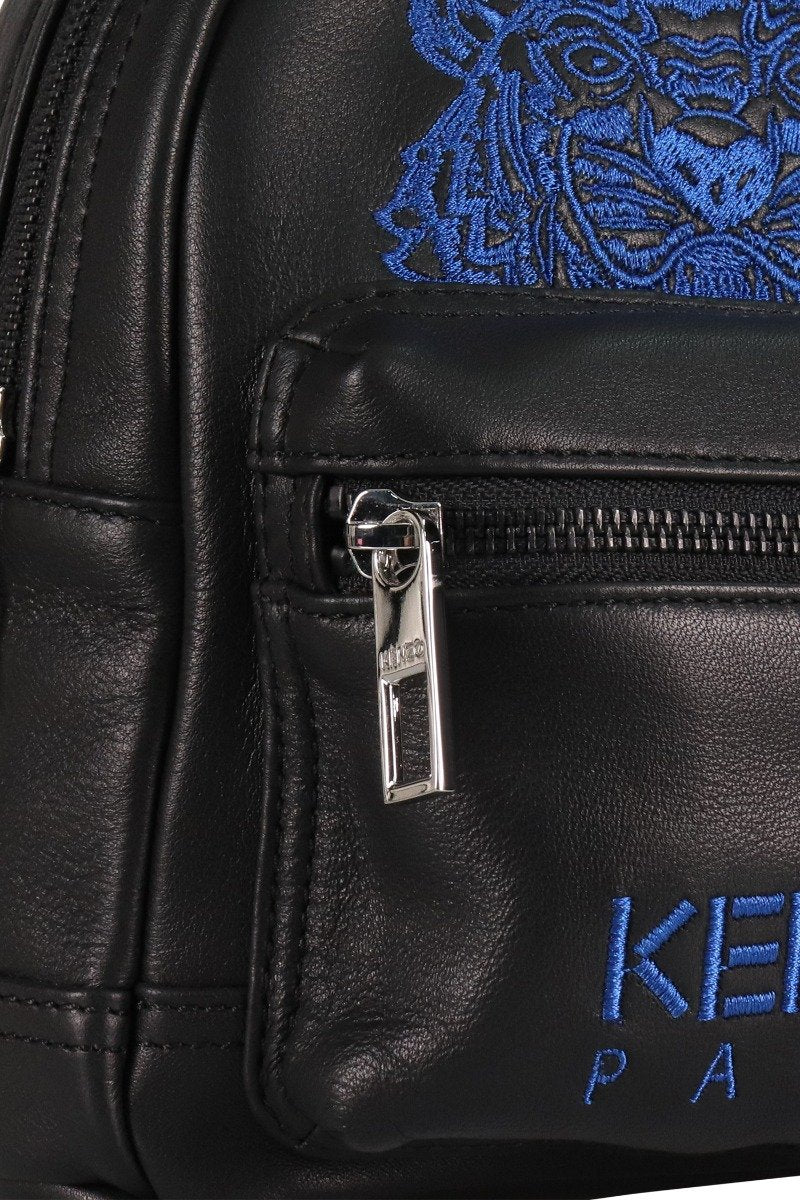 Tiger Mini Backpack Kenzo Paris Calf Leather Fashion Accessories Crossbody Bumbag
