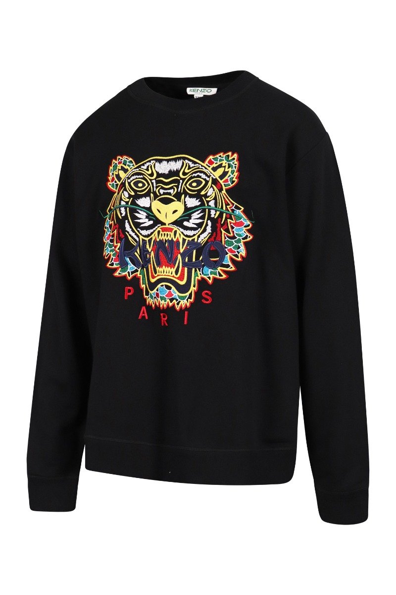 Dragon Tiger Sweatshirt Cotton Crew Neck Kenzo Paris Unisex Men Women