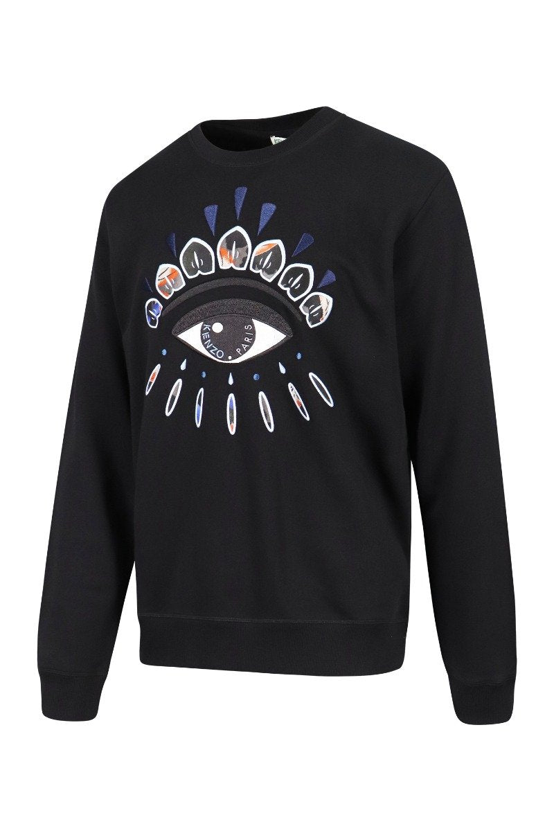 Eye Sweatshirt Cotton Long Sleeves Kenzo Paris Fashion Sweater Basic Casual
