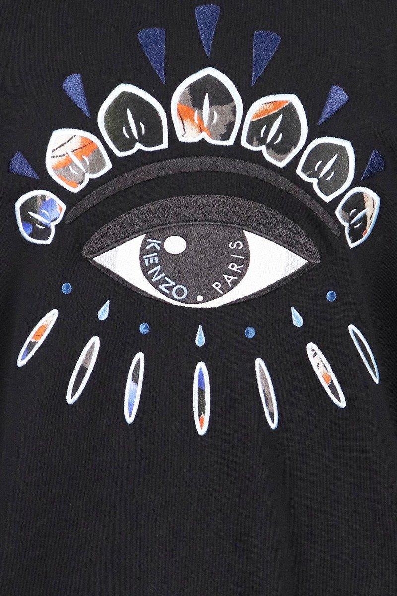 Eye Sweatshirt Cotton Long Sleeves Kenzo Paris Fashion Sweater Basic Casual