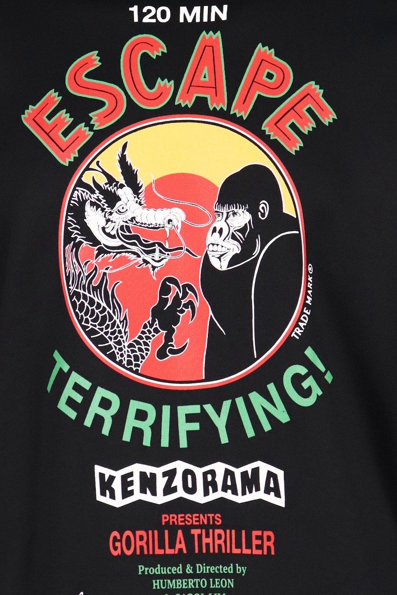 Movie Poster Sweatshirt Men Fashion Kenzo Paris Cotton-Blend Long-Sleeve Casual Trendy