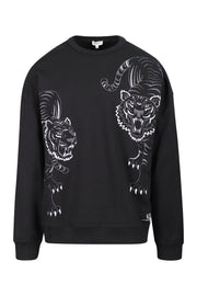 Double Tiger Sweatshirt Crew Neck Embroidery Long Sleeves Unisex Men Women