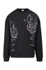 Double Tiger Sweatshirt Crew Neck Embroidery Long Sleeves Unisex Men Women