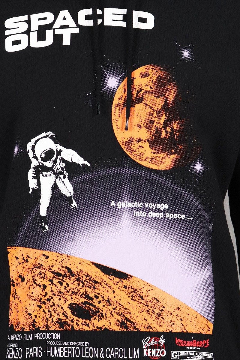 Space Out Hoodie Men Fashion Kenzo Paris Cotton Long Sleeve Hood Hipster Trendy