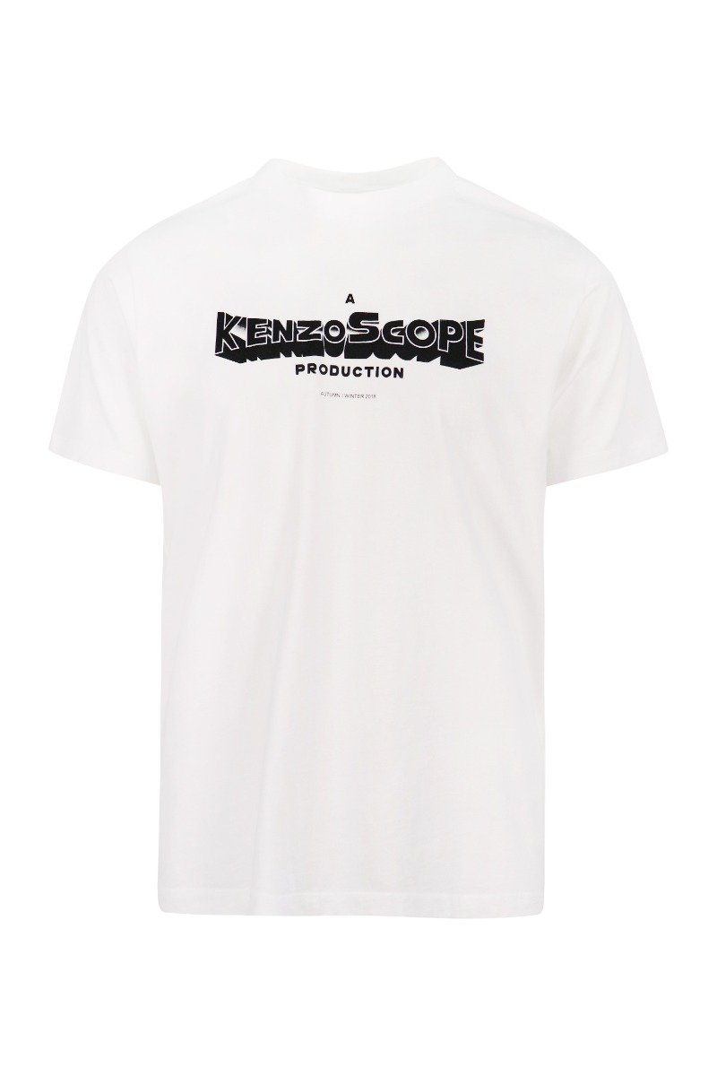 Kenzoscope T-Shirt Men Fashion Kenzo Paris Cotton Short-Sleeve Casual Tee