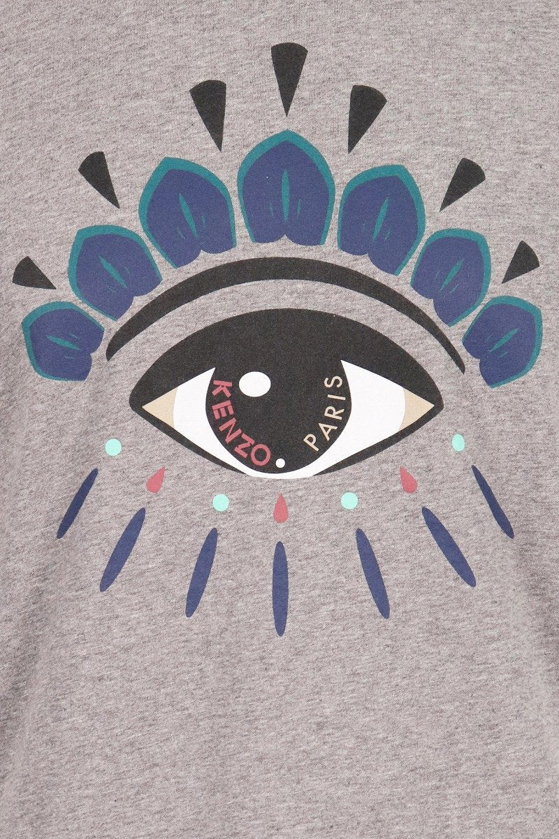 Eye T-shirt Kenzo Paris Short Sleeves Top Unisex Men Women Basic Casual 