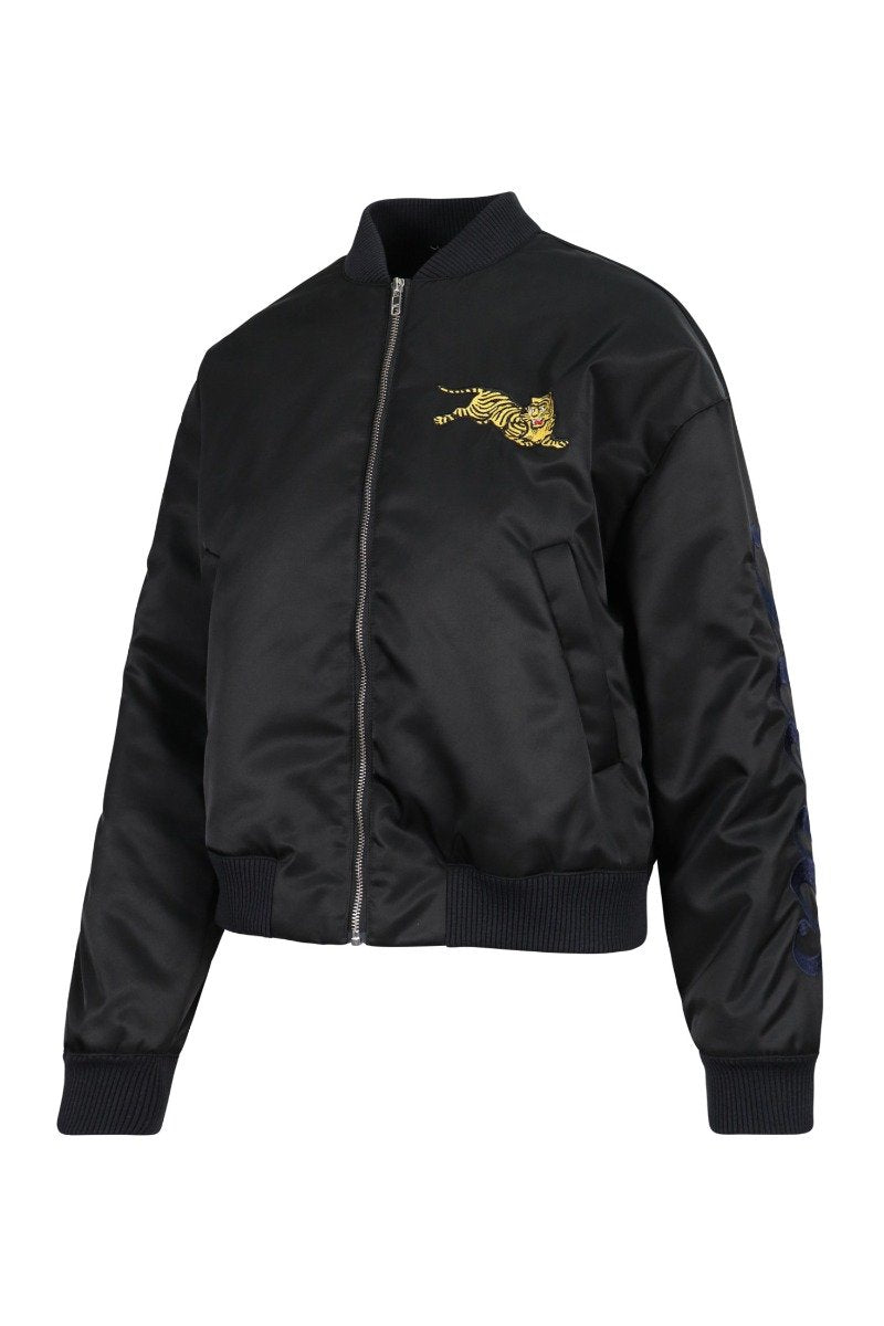 Jumping Tiger Jacket Kenzo Embroidered Front Zipped
