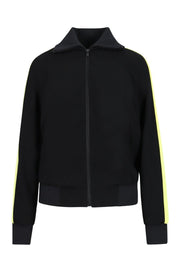 Bamboo Tiger Crepe Jacket Black Embroidery Fashion Black Chic Stylish