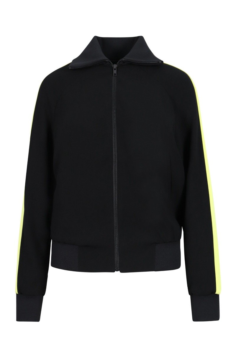 Bamboo Tiger Crepe Jacket Black Embroidery Fashion Black Chic Stylish