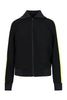 Bamboo Tiger Crepe Jacket Black Embroidery Fashion Black Chic Stylish