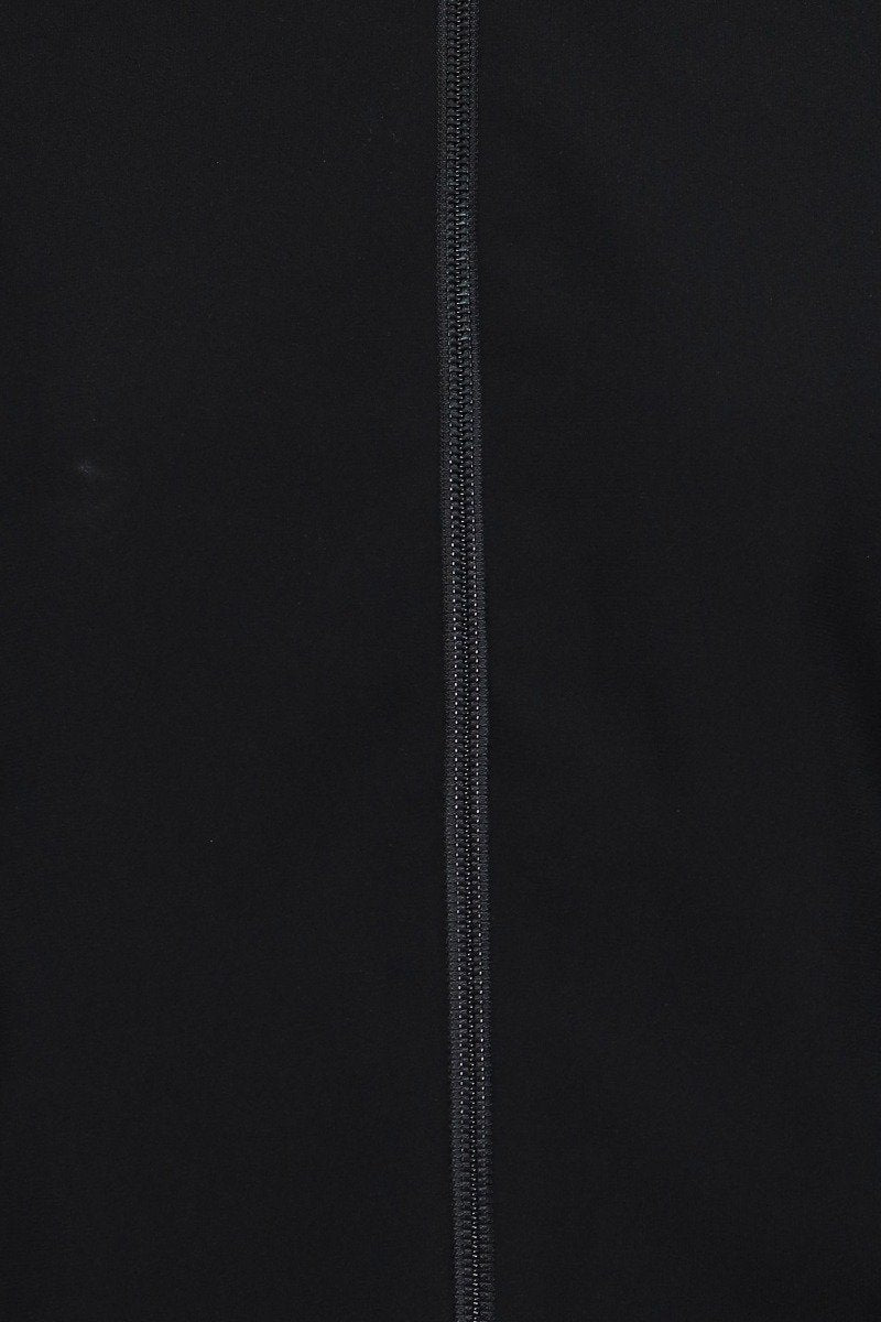 Bamboo Tiger Crepe Jacket Black Embroidery Fashion Black Chic Stylish