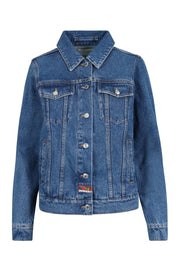 Jumping Tiger Jacket Kenzo Embroidered Denim Button