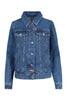 Jumping Tiger Jacket Kenzo Embroidered Denim Button