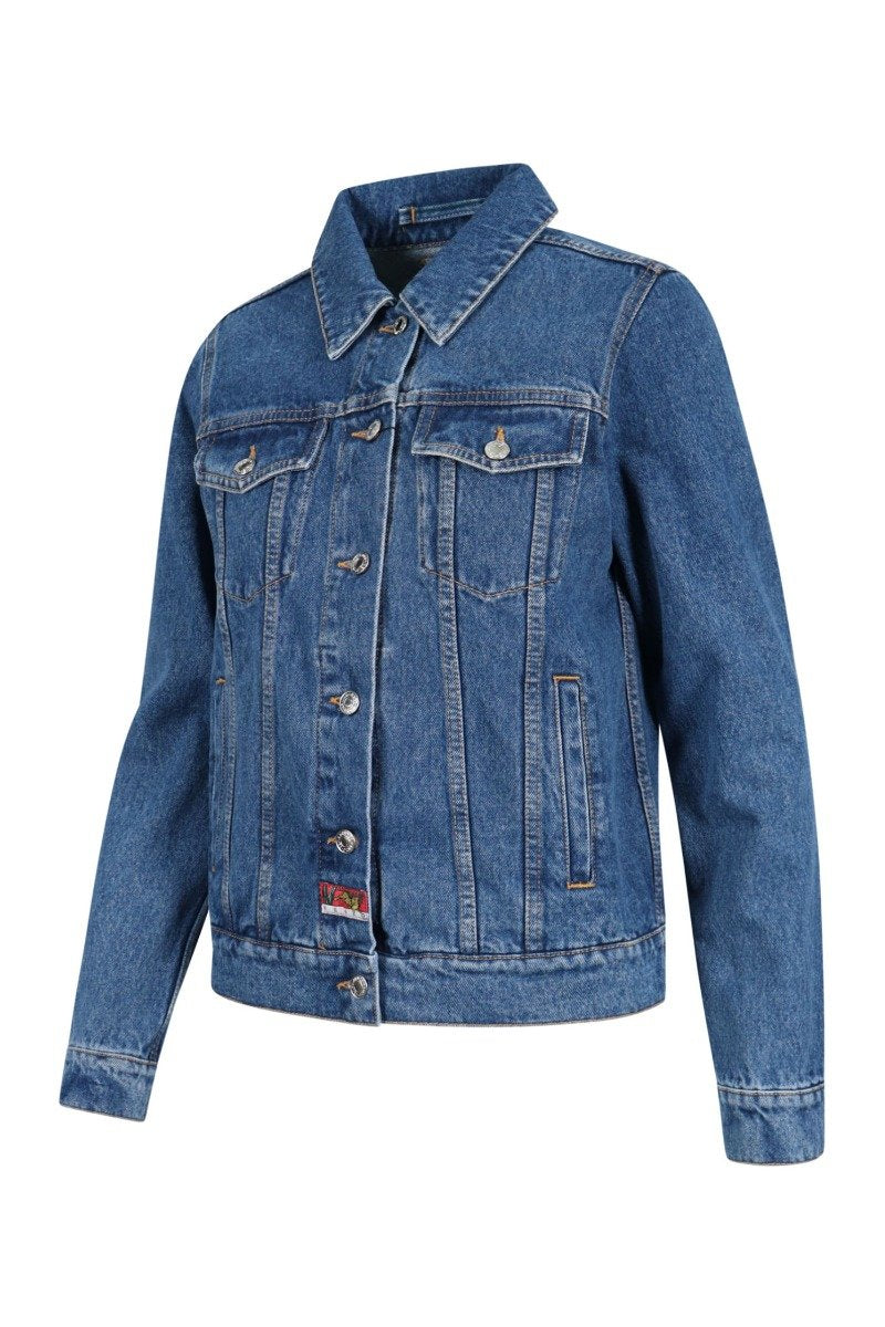 Jumping Tiger Jacket Kenzo Embroidered Denim Button