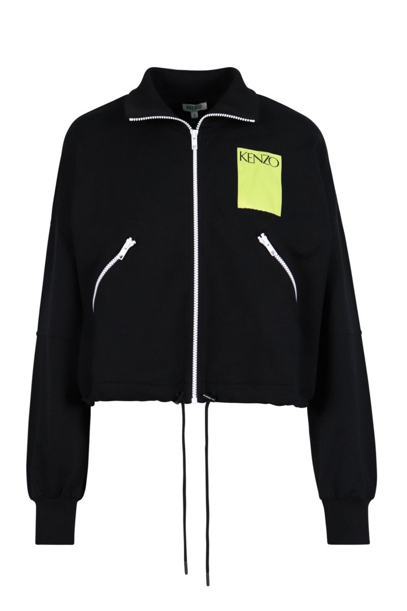 Kenzo Logo Jacket Women Fashion Long-Sleeve Cotton Casual Trendy Outwear Stylish