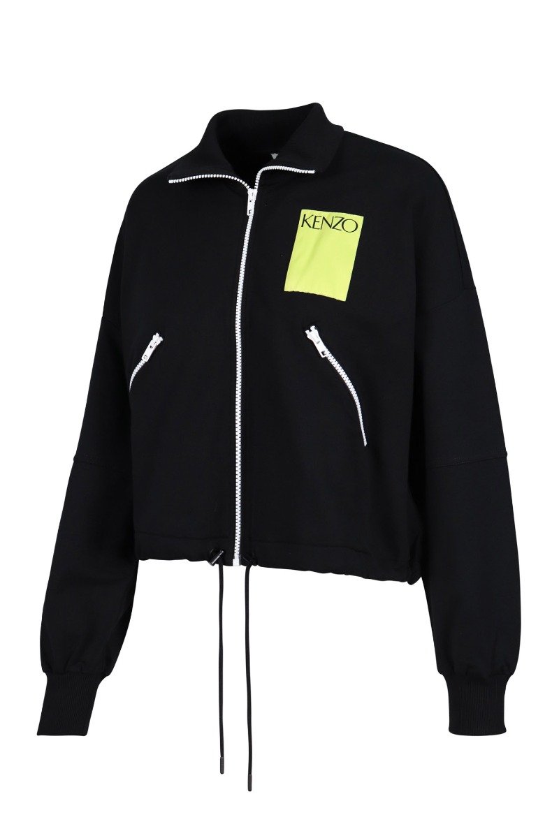 Kenzo Logo Jacket Women Fashion Long-Sleeve Cotton Casual Trendy Outwear Stylish 