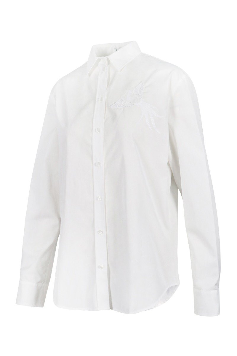 Phoenix Shirt Women Fashion Kenzo Paris Cotton Long-Sleeve Formal Top