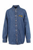 Jumping Tiger Denim Shirt Kenzo Embroidered Long Sleeve