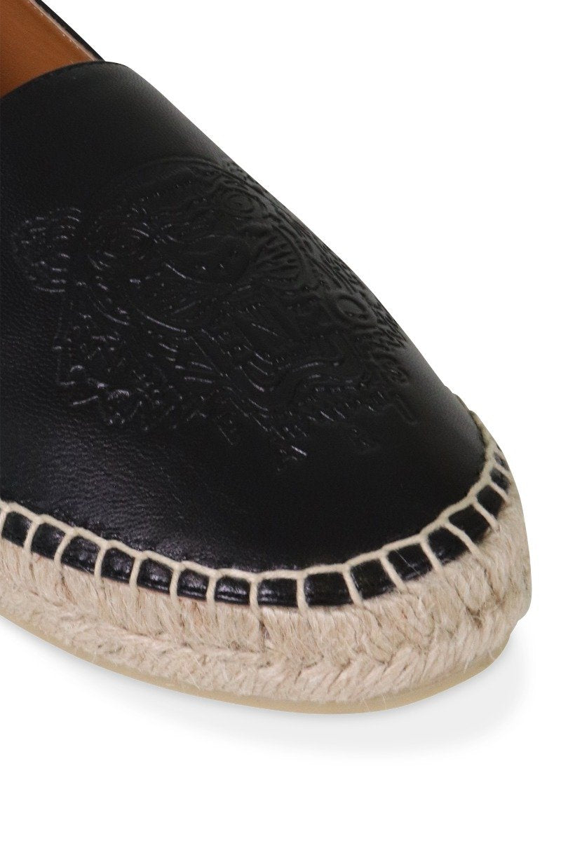 Tiger Espadrille Women Fashion Kenzo Paris Calf Leather Footwear Casual